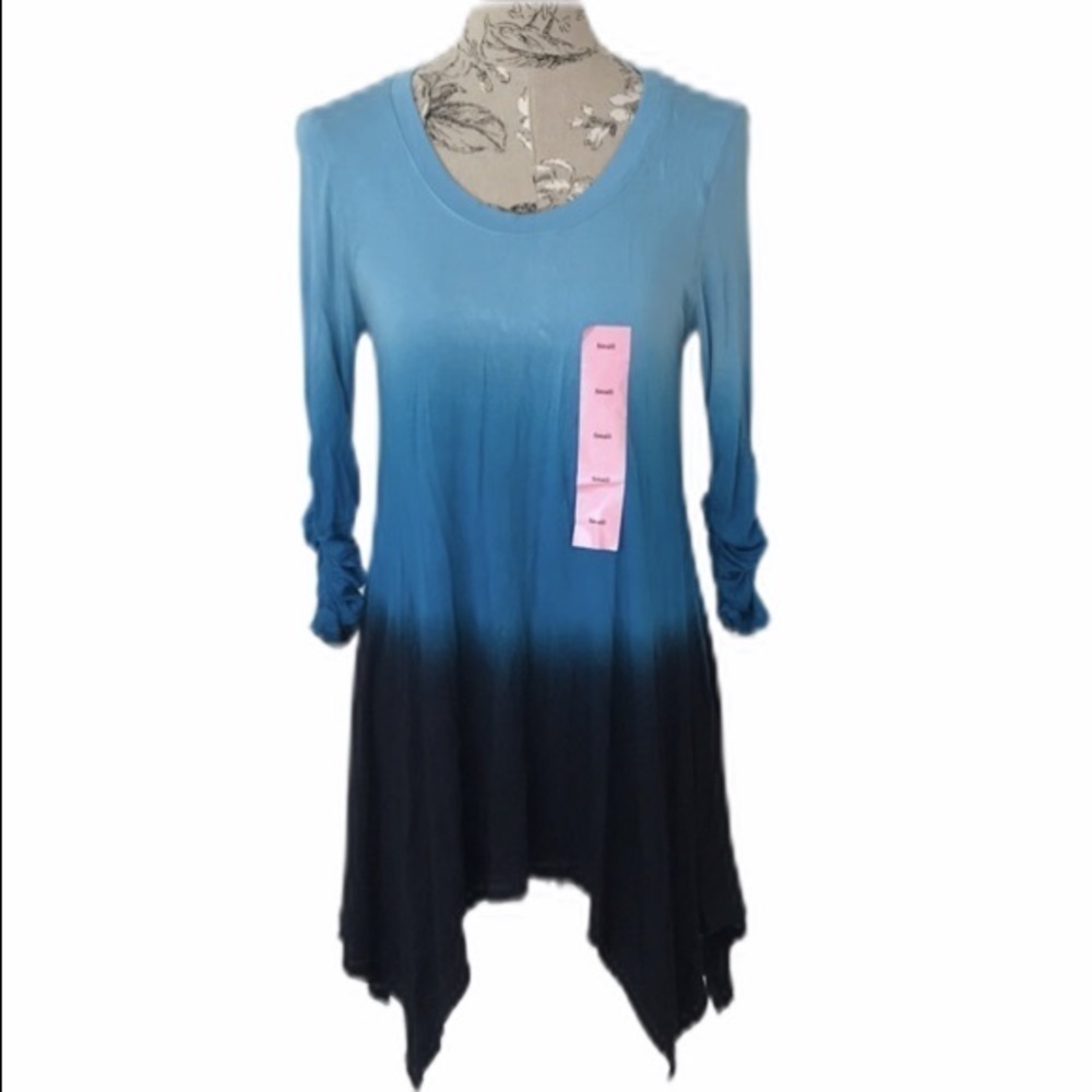 NEW Philosophy Blue Ombré Tunic Top S